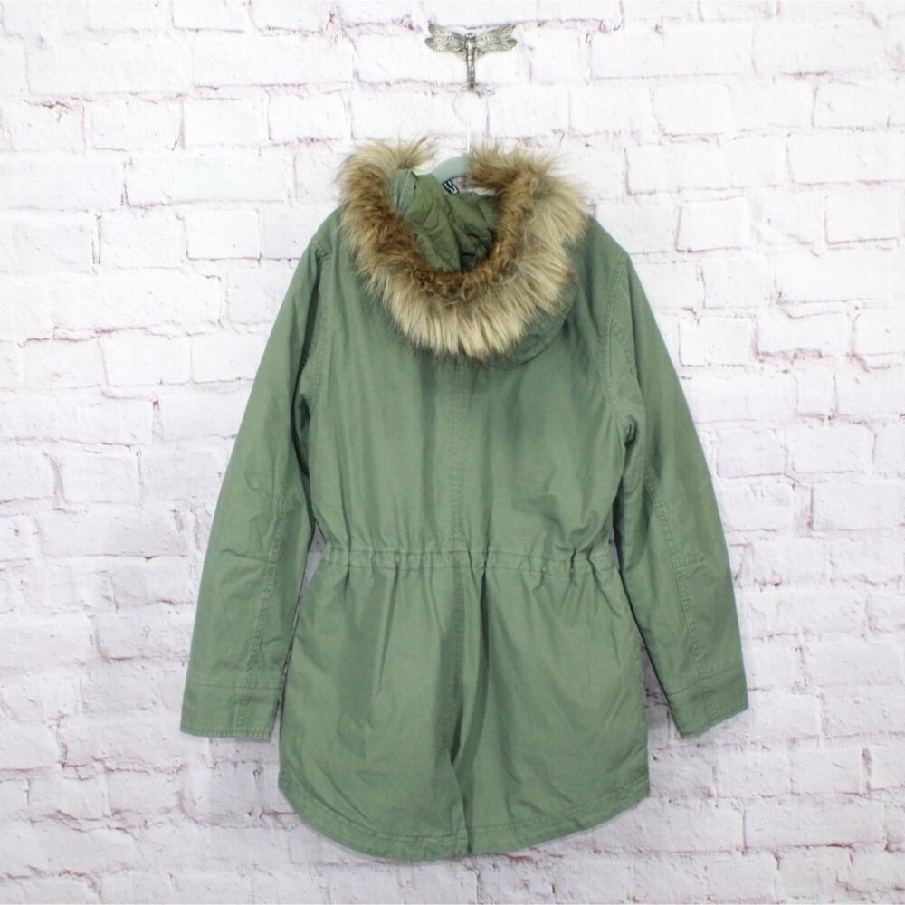 Ll Bean East End Parka Deep Olive Size Small Pet View 6